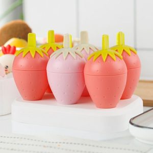 Strawberry Ice Cream Popsicle Mold