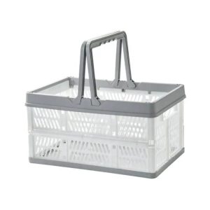 large foldable/collapsible multifunctional stackable basket with handles