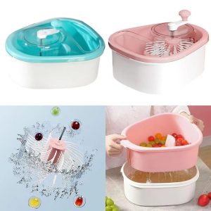 Fruit Cleaner Brush Bucket