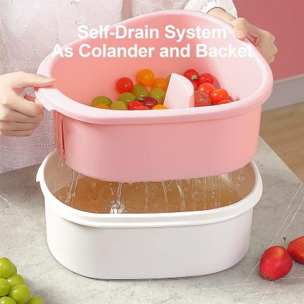 Fruit Cleaner Brush Bucket