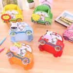 Wooden Cartoon Car Shaped Pen Holder