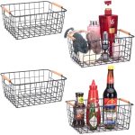 BLACK & WHITE Metallic Mesh Basket