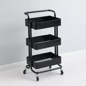 Multi-functional Movable Trolley Storage Rack