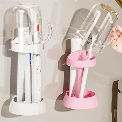 Toothbrush Holder With Gargle Cup