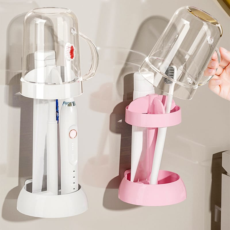 Toothbrush Holder With Gargle Cup Toothbrush Holder With Gargle Cup