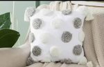 Fancy Tufted Throw Pillow Covers with Tassels