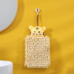 wall mounted cute cartoon Chenille hand towel