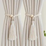 Bohemian fashion adjustable cotton cord curtain straps