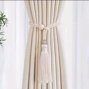 Bohemian fashion adjustable cotton cord curtain straps