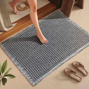 Antislip Minimalist Waffle Bathroom Mats