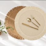6-piece set of high quality woven table/place mats