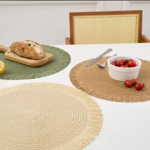 6-piece set of high quality woven table/place mats
