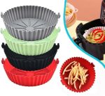Medium Air Fryer Silicon Liners Pot Reusable Oven Tray Accessories