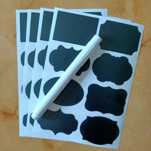 Spice Jar Labels with Pen