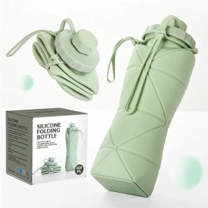 600ml Folding Silicon Foldable Bottle