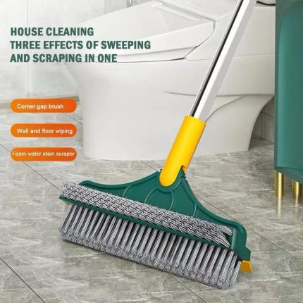 3-in-1 Floor Seam Scrubbing Brush with Long Handle