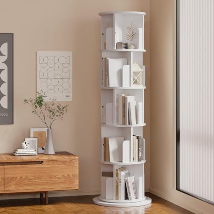 Stackable Bookshelf Organizer with Wheels
