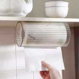 wall-mounted tissue box and napkin holder