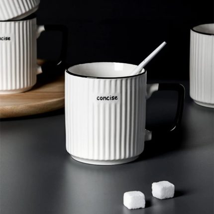 6 pcs Mugs Concise Ceramic set
