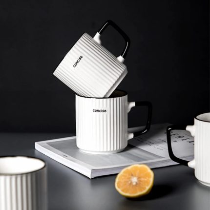 6 pcs Mugs Concise Ceramic set