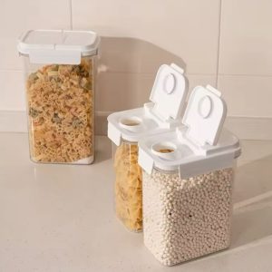 acrylic cereal jar