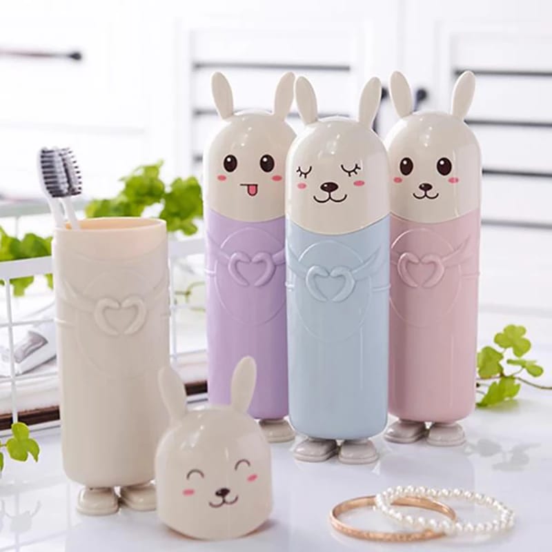 Cartoon Rabbit Travel Toothbrush Holder Cartoon Rabbit Travel Toothbrush Holder