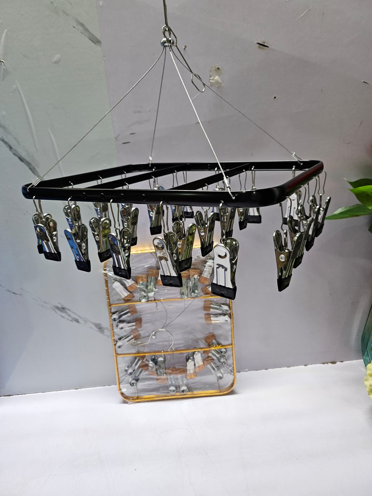26 Peg Metallic Cloth Drying Rack Hanger 26 Peg Metallic Cloth Drying Rack Hanger