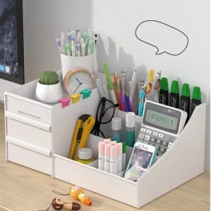Cosmetic Storage Box with Drawers