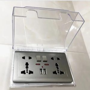 Double Socket Protector Electric Plug Cover