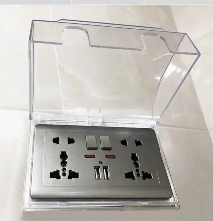 Double Socket Protector Electric Plug Cover