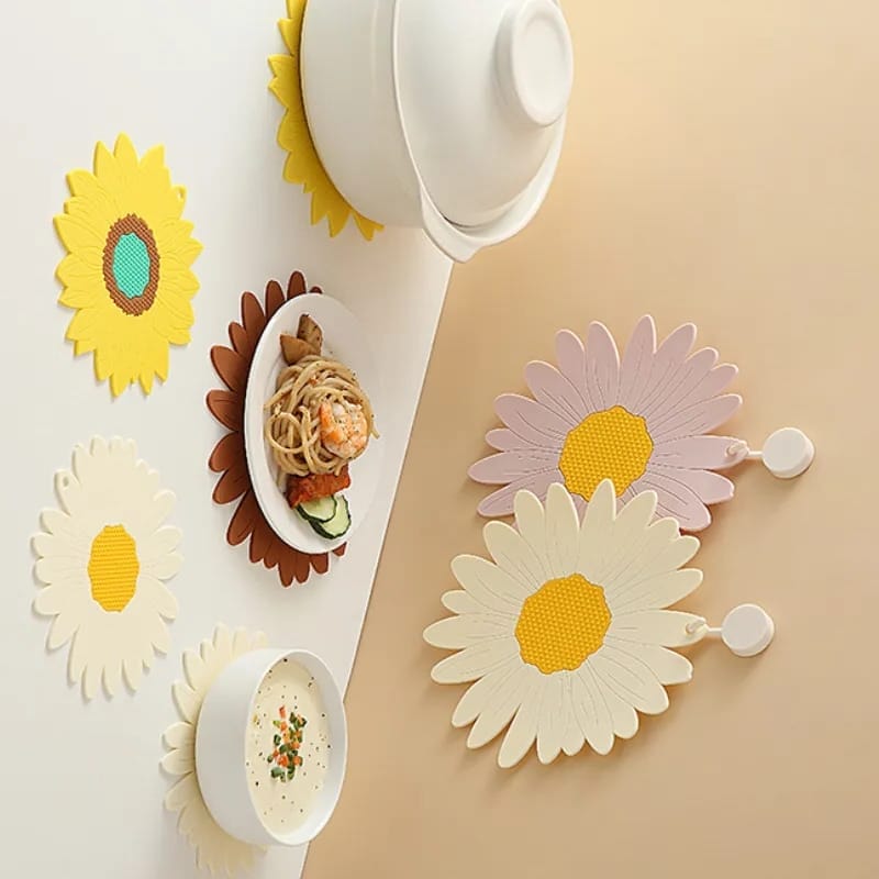 Daisy Shape Silicone Coaster Daisy Shape Silicone Coaster