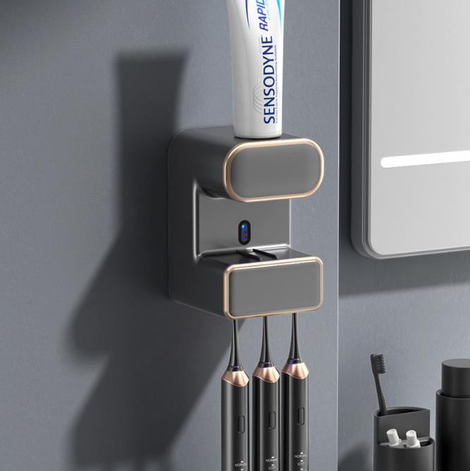 Automatic Toothpaste Squeezer Wall-mounted Electric Toothpaste Dispenser Dust-proof Toothbrush Holder Automatic Toothpaste Squeezer Wall-mounted Electric Toothpaste Dispenser Dust-proof Toothbrush Holder