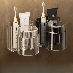 Toothbrush Holder With Mouthwash Cup