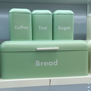 Bread Bin with Three Canister Set