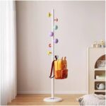 Heavy Deluxe 8 Screw Stud Coloured Hooks 170cm Coat Hanger