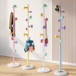 Heavy Deluxe 8 Screw Stud Coloured Hooks 170cm Coat Hanger