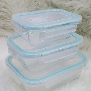 Glass Snack Box with Lunch Bag