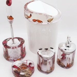 WATER SHELL FLOWER bathroom accessories set