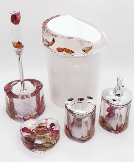 WATER SHELL FLOWER bathroom accessories set WATER SHELL FLOWER bathroom accessories set