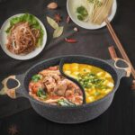 partitioned cooking pot casserole