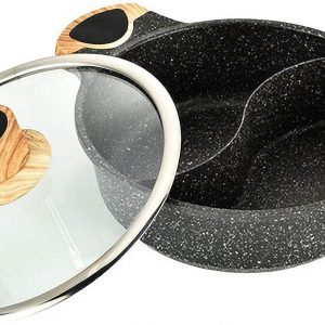 partitioned cooking pot casserole