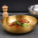 Gold Stainless Steel 28cm Ramen Bowl