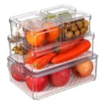 Acrylic Fridge Organizer Bins