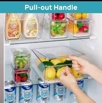 Acrylic Fridge Organizer Bins
