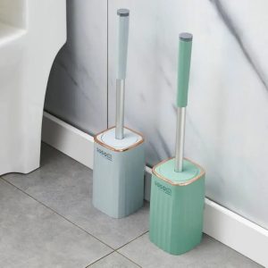 toilet cleaning brush set with holder