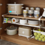 40-65cm Retractable Shoe Rack – Space-Saving Multi-Purpose Hanging Basket for Shoes & Sundries