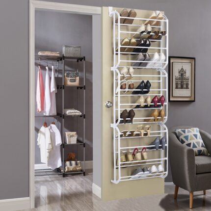 36 Pairs Behind the Door Shoe Rack – Space-Saving, Sturdy, Easy-Assemble Organizer