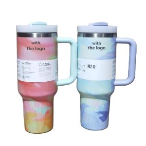 Marble Stanley Tumbler – 1.2 L Insulated Double-Wall Vacuum Cup