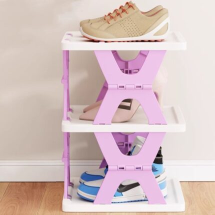 275 mm² x 95 cm High 6 Layer Foldable Retracting Shoe Rack – Compact & Durable