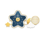 Creative Star Wall Clock – Silent Quartz Metal Frame